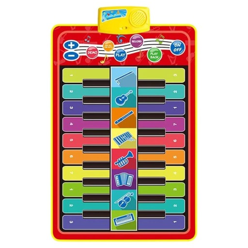 MATA DO TAŃCZENIA MUZYCZNA ELEKTRONICZNA PIANINO GRA DLA CAŁEJ RODZINY XXL